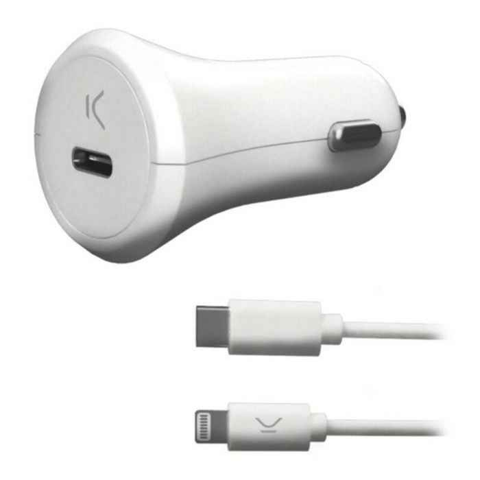 Cargador USB para Coche KSIX Apple-compatible 18W Cargador USB para Coche KSIX Apple-compatible 18W