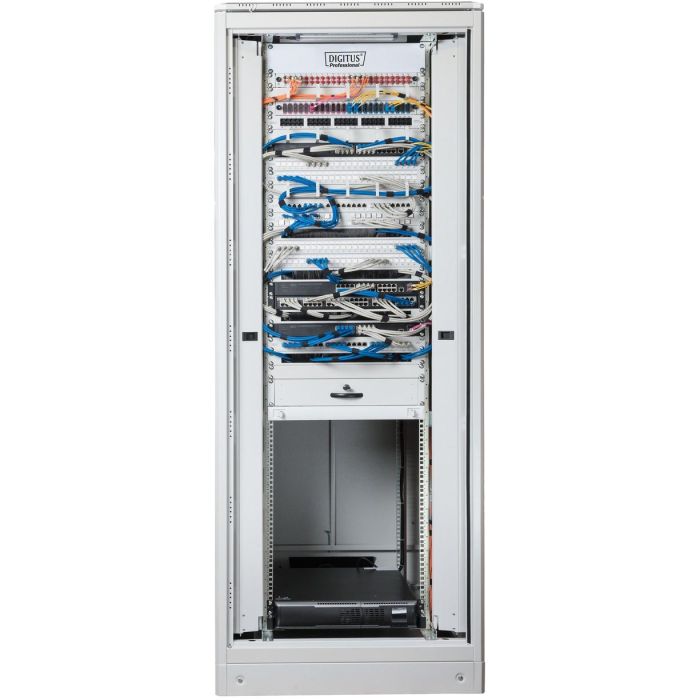 DIGITUS Netzwerkschrank Unique 32HE 1609x800x800mm grau (Speditionsversand) 11