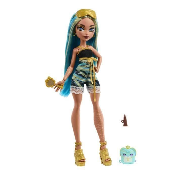 Monster High Set de Muñecas Secretos Ocultos con 2 accesorios y 1 animal - Misterio sorpresa en sarcófago para niños 3-10 años 1