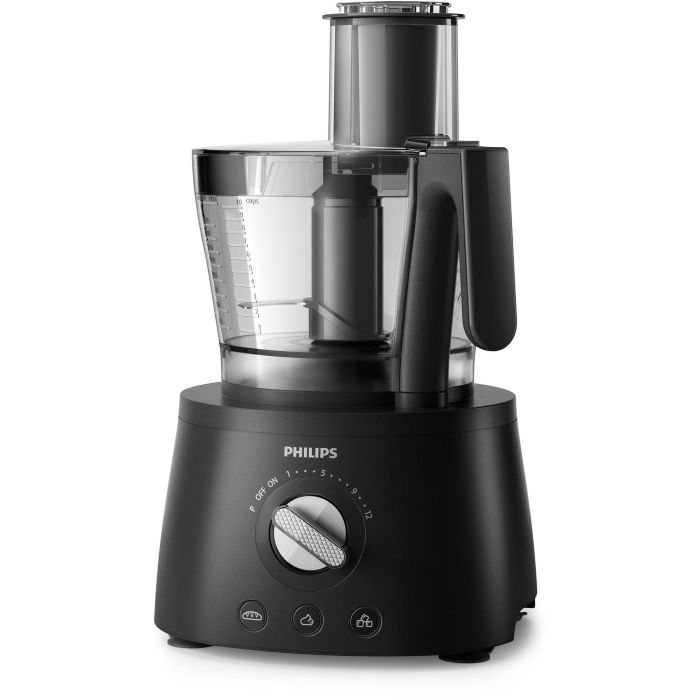 Philips HR7776/90 Robot de Cocina Multifunción 1000W con Amasadora, 3.4L Tazón, 1.5L Licuadora, 12 Velocidades - Negro 1 Philips HR7776/90 Robot de Cocina Multifunción 1000W con Amasadora, 3.4L Tazón, 1.5L Licuadora, 12 Velocidades - Negro 1