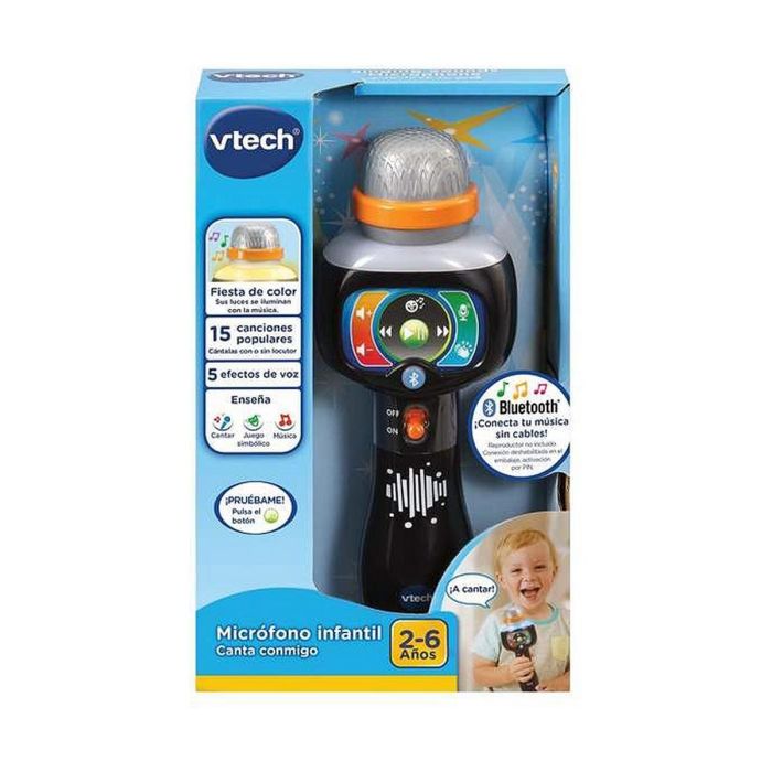 Micrófono infantil canta conmigo con 15 canciones populares ¡contecta tu smartphone o mp3 21x8x6 cm Micrófono infantil canta conmigo con 15 canciones populares ¡contecta tu smartphone o mp3 21x8x6 cm