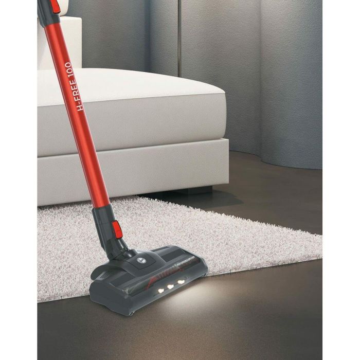 Hoover HF122AH Aspiradora escoba 22V, 40 min autonomía, 0.9L, Rojo/Gris HOO8059019020341 2