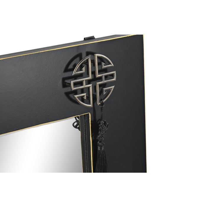 Espejo Oriental DKD Home Decor Negro Dorado 4 x 90 x 70 cm 2 Espejo Oriental DKD Home Decor Negro Dorado 4 x 90 x 70 cm 2