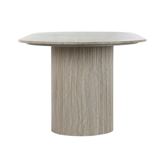 Mesa Ovalada Comedor Moderno DKD Home Decor Beige Blanco 100 x 75 x 220 cm 2