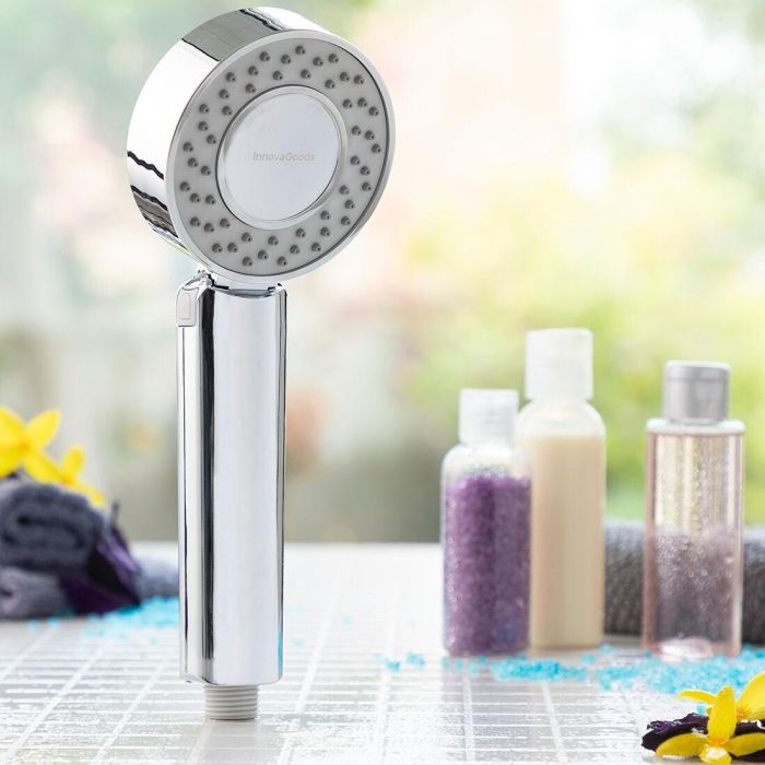 Alcachofa de Ducha Doble con Dispensador 3 en 1 Xawara InnovaGoods 9 Alcachofa de Ducha Doble con Dispensador 3 en 1 Xawara InnovaGoods 9