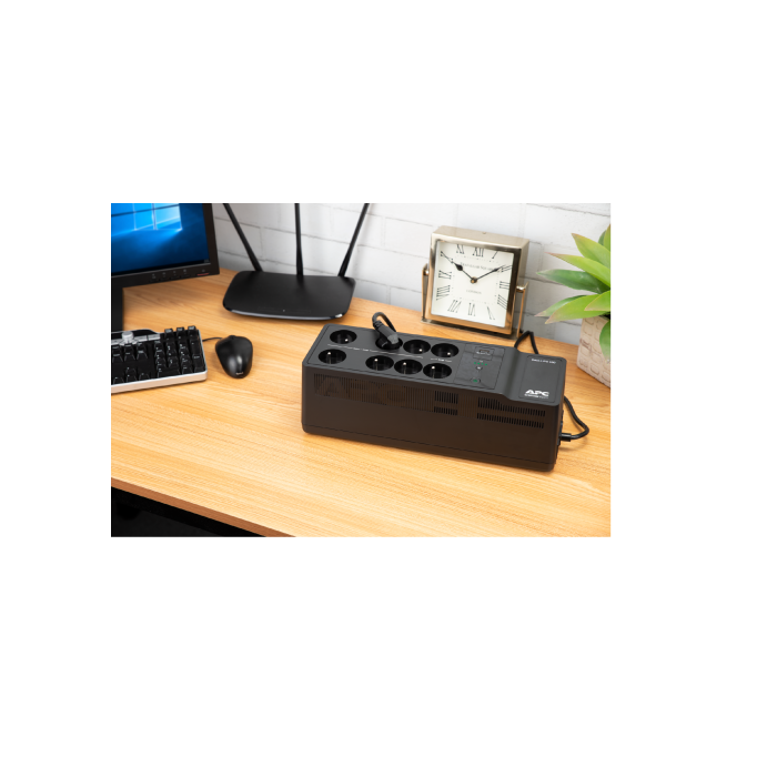 APC Back-UPS 650VA 230V 1 USB charging port - (Offline-) USV sistema de alimentación ininterrumpida (UPS) En espera (Fuera de línea) o Standby (Offline) 0,65 kVA 400 W 8 salidas AC 4 APC Back-UPS 650VA 230V 1 USB charging port - (Offline-) USV sistema de alimentación ininterrumpida (UPS) En espera (Fuera de línea) o Standby (Offline) 0,65 kVA 400 W 8 salidas AC 4