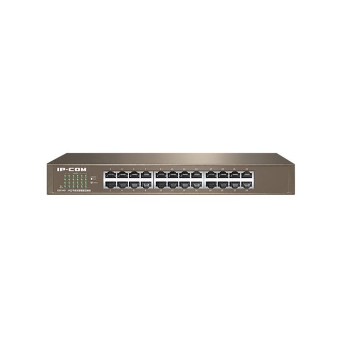 IP-COM G1024D Switch Gigabit no administrado 24 Puertos RJ45 10/100/1000 Mbps con protección contra rayos 6kV para Red/Videovigilancia IP-COM G1024D Switch Gigabit no administrado 24 Puertos RJ45 10/100/1000 Mbps con protección contra rayos 6kV para Red/Videovigilancia