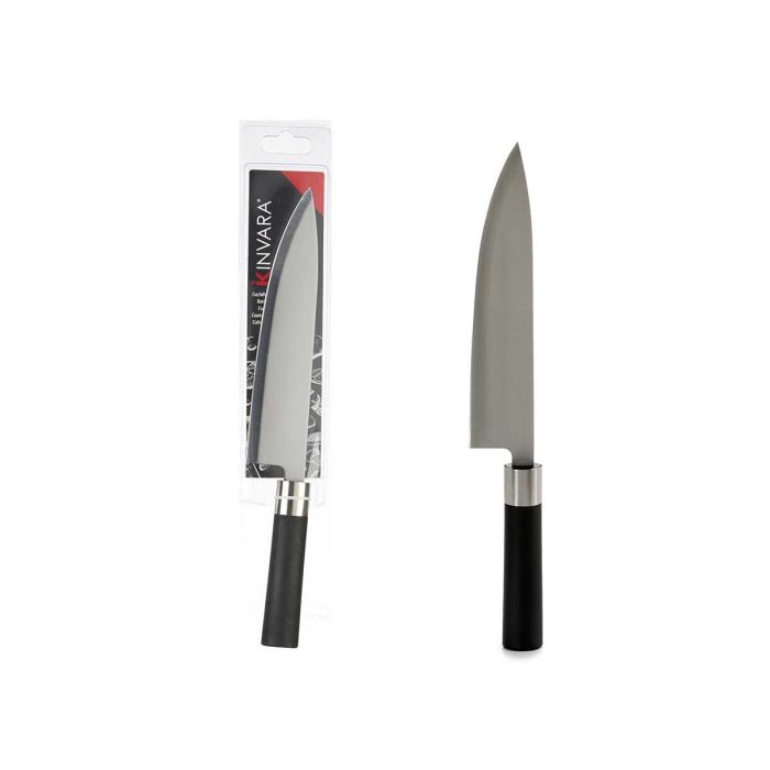 Cuchillo Grande Acero Mango Negro Kinvara 33X2CM (24 Unidades) Cuchillo Grande Acero Mango Negro Kinvara 33X2CM (24 Unidades)