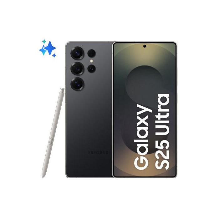 Samsung SM-S938BZKGEUB Galaxy S25 Ultra Smartphone 5G con S Pen, 12GB RAM, 512GB, Pantalla 6.9", Cámara 200MP, IA, Titanio Negro Samsung SM-S938BZKGEUB Galaxy S25 Ultra Smartphone 5G con S Pen, 12GB RAM, 512GB, Pantalla 6.9", Cámara 200MP, IA, Titanio Negro