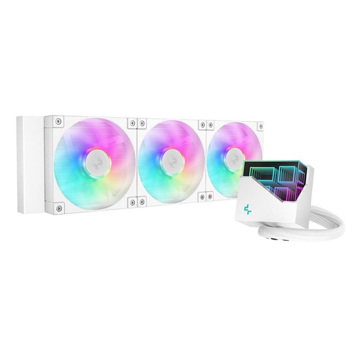Deepcool LT360 Kit Refrigeración Líquida AIO ARGB 3 Ventiladores 360mm Blanco Compatible Multi-Socket Intel/AMD 3