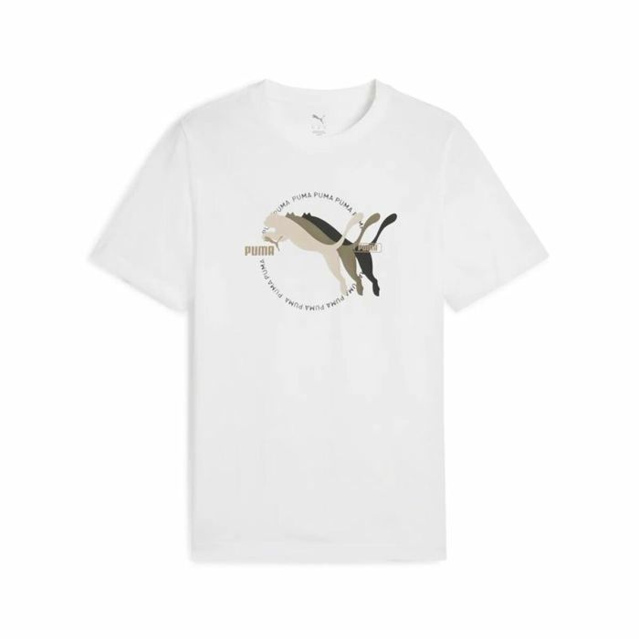 Camiseta de Manga Corta Hombre Puma Graphics MultipleCat S 0 Camiseta de Manga Corta Hombre Puma Graphics MultipleCat S 0