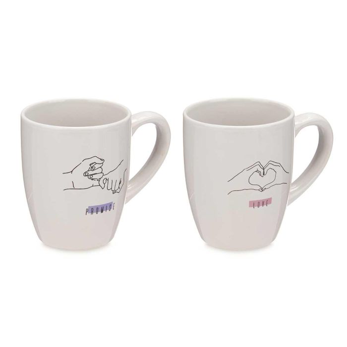 Taza Porcelana 350 Ml Hands Line Surtidos Vessia 12X10CM (27 Unidades) 1 Taza Porcelana 350 Ml Hands Line Surtidos Vessia 12X10CM (27 Unidades) 1