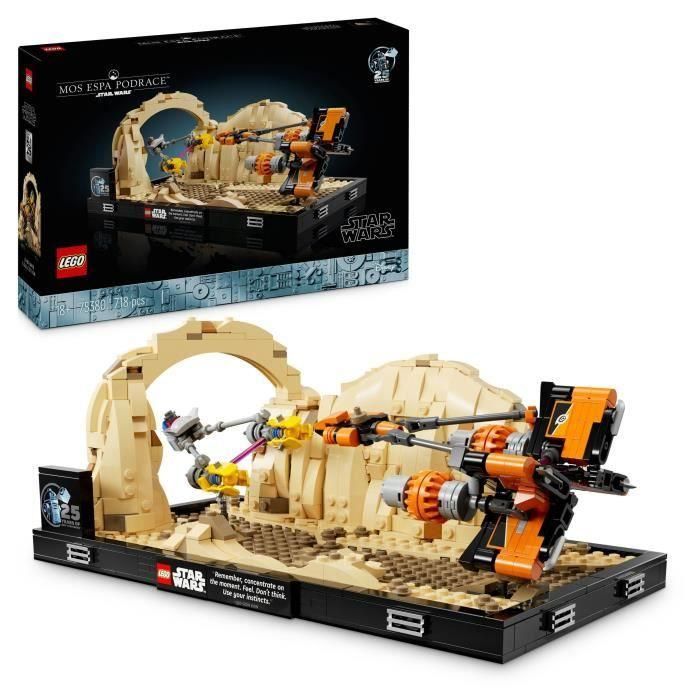 LEGO 75380 Star Wars Mos Espa Podracer Race Diorama Nave Espacial 0 LEGO 75380 Star Wars Mos Espa Podracer Race Diorama Nave Espacial 0