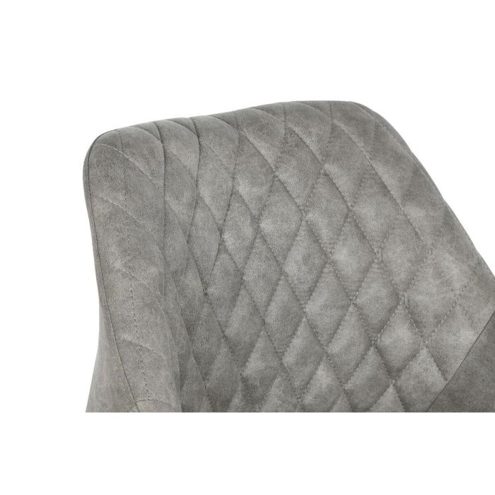 Silla Loft DKD Home Decor Gris Negro 58 x 83 x 55 cm 6 Silla Loft DKD Home Decor Gris Negro 58 x 83 x 55 cm 6