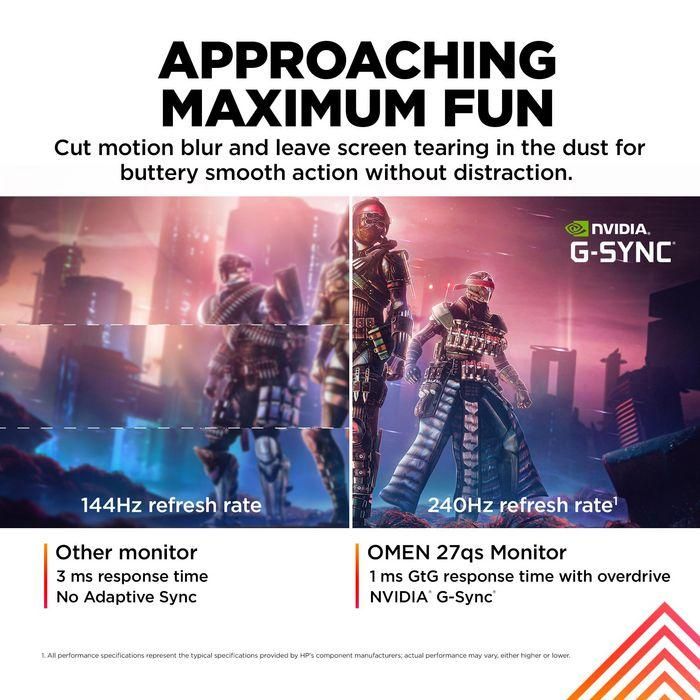 HP OMEN 27qs Monitor Gaming 27 Pulgadas QHD 240Hz 5 HP OMEN 27qs Monitor Gaming 27 Pulgadas QHD 240Hz 5