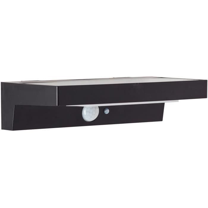 Aplique de exterior - BRILLIANT - BARKER - LED y solar - Detector de movimiento - Plástico - 4 W - Negro 1 Aplique de exterior - BRILLIANT - BARKER - LED y solar - Detector de movimiento - Plástico - 4 W - Negro 1