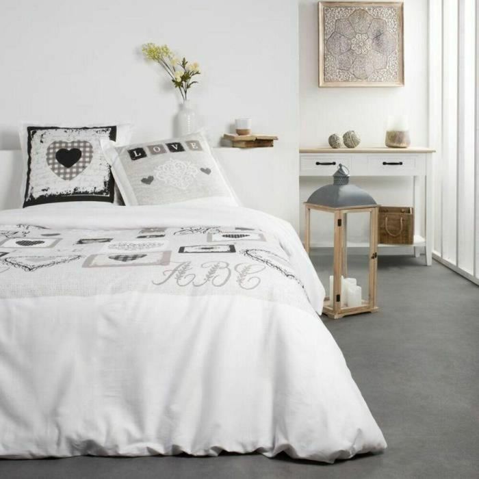 Today Juego de Cama 240x260 cm Matrimonio 100% Algodón 57 Hilos con 2 Fundas Almohada 65x65 cm - Eden White Print 1 Today Juego de Cama 240x260 cm Matrimonio 100% Algodón 57 Hilos con 2 Fundas Almohada 65x65 cm - Eden White Print 1