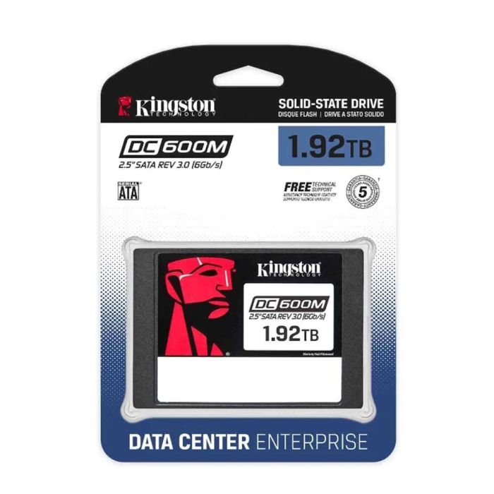 Kingston SEDC600M/1920G Disco SSD Empresarial DC600M 1.92TB SATA III 6Gbps 2.5" con PLP para Centro de Datos y Uso Mixto 2 Kingston SEDC600M/1920G Disco SSD Empresarial DC600M 1.92TB SATA III 6Gbps 2.5" con PLP para Centro de Datos y Uso Mixto 2
