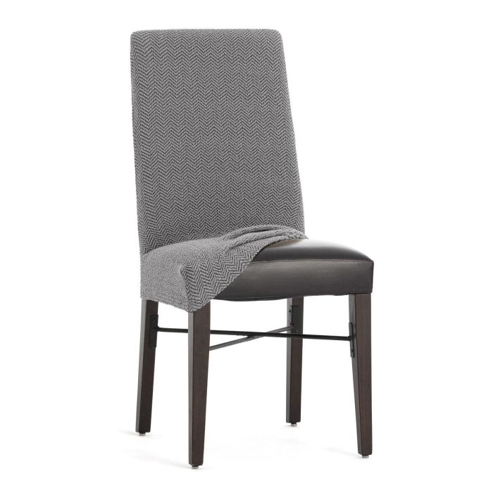 Funda para Silla Eysa JAZ Gris 50 x 60 x 50 cm 2 Unidades 3 Funda para Silla Eysa JAZ Gris 50 x 60 x 50 cm 2 Unidades 3