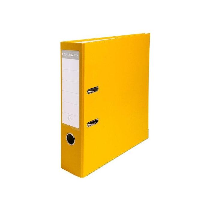 Archivador Palanca Exacompta Forrado Pp Rado A4 80Mm Amarillo