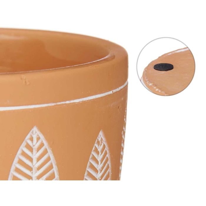Maceta Terracota Hojas Redonda 12.5x10 cm Ibergarden - Cemento Marrón (12 Unidades) 3 Maceta Terracota Hojas Redonda 12.5x10 cm Ibergarden - Cemento Marrón (12 Unidades) 3