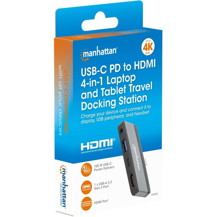 MANHATTAN USB-C PD auf HDMI 4-in-1 Mobile Dockingstation 3