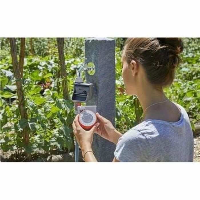 Gardena Regulador de Riego Fácil para Grifos 20/27 y 26/34 con 17 Ciclos y Retardo de Inicio