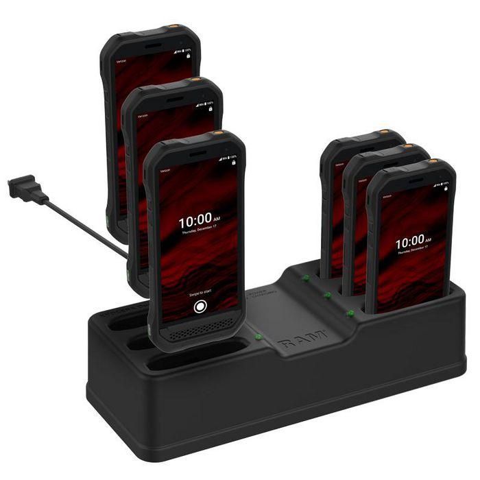 RAM Mounts Dock de Carga de 6 Puertos para Kyocera DuraForce Ultra 5G E7110 Estación de Carga Múltiple para Dispositivos 2 RAM Mounts Dock de Carga de 6 Puertos para Kyocera DuraForce Ultra 5G E7110 Estación de Carga Múltiple para Dispositivos 2