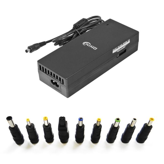 Nimo Cargador-alimentador universal 120W 6.5A (12V-24V) con set de clavijas para TV, portátiles, monitores y coche