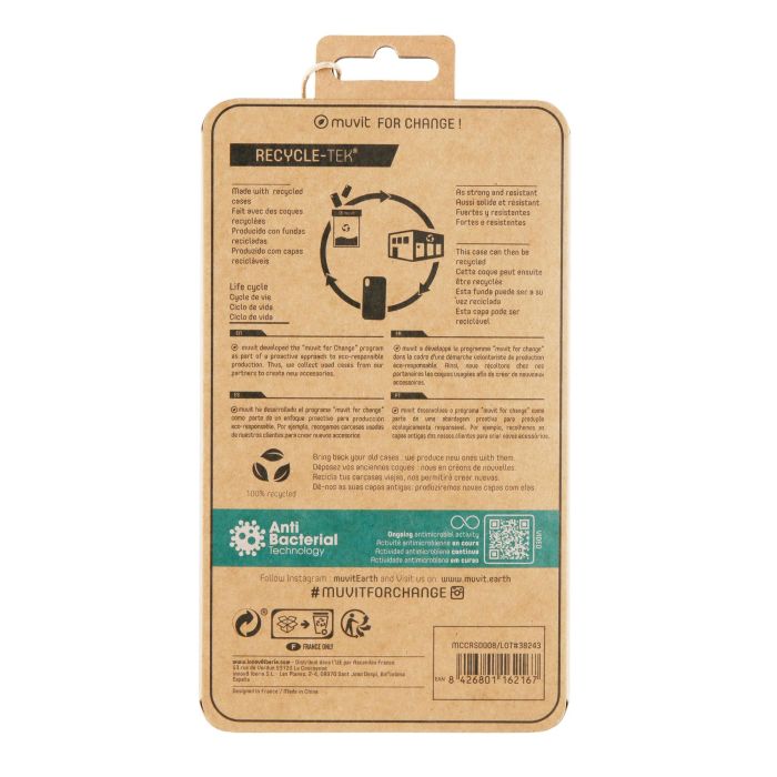 Funda Muvit For Change MCCRS0008 para iPhone SE/ 7/ 8/ Transparente 4 Funda Muvit For Change MCCRS0008 para iPhone SE/ 7/ 8/ Transparente 4