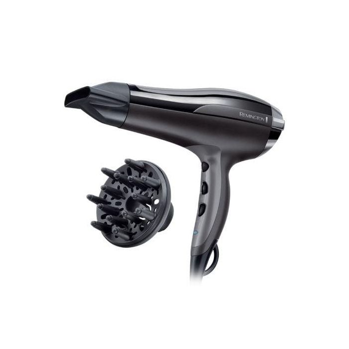 Remington D5220 Secador de Pelo Pro-Air Turbo 2400W Iónico 90% Más Iones Antiestático Función Turbo Motor Duradero Negro 0 Remington D5220 Secador de Pelo Pro-Air Turbo 2400W Iónico 90% Más Iones Antiestático Función Turbo Motor Duradero Negro 0