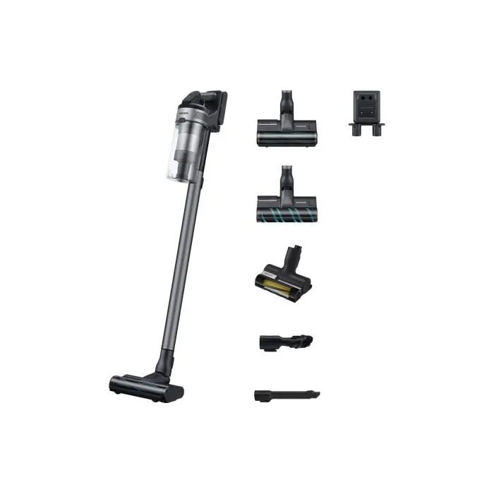 Samsung VS20B75CR5 Aspirador Escoba Inalámbrico, Potencia 200 AW, Autonomía 60 min, Estación de pared, 3 cepillos 0 Samsung VS20B75CR5 Aspirador Escoba Inalámbrico, Potencia 200 AW, Autonomía 60 min, Estación de pared, 3 cepillos 0