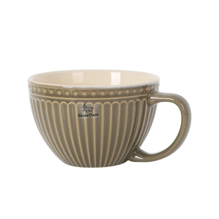 Inde Taza Jumbo 450 cc Mondoñedo Verde - 11.7x7.7 cm (6 Unidades)