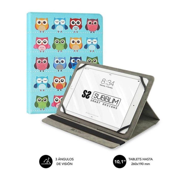 SUBBLIM Funda Tablet TRENDY CASE OWLS 10.1" 8