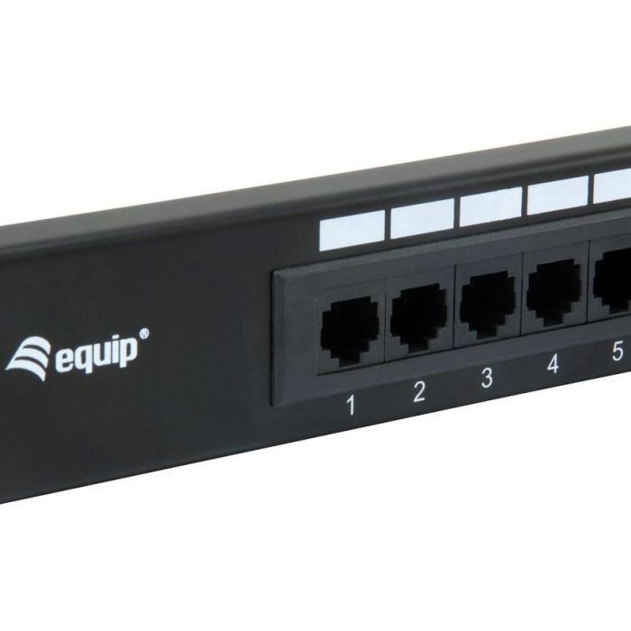 Equip Patchpanel 16x RJ45 Cat5e 19" 1HE ungeschirmt schwarz 2 Equip Patchpanel 16x RJ45 Cat5e 19" 1HE ungeschirmt schwarz 2
