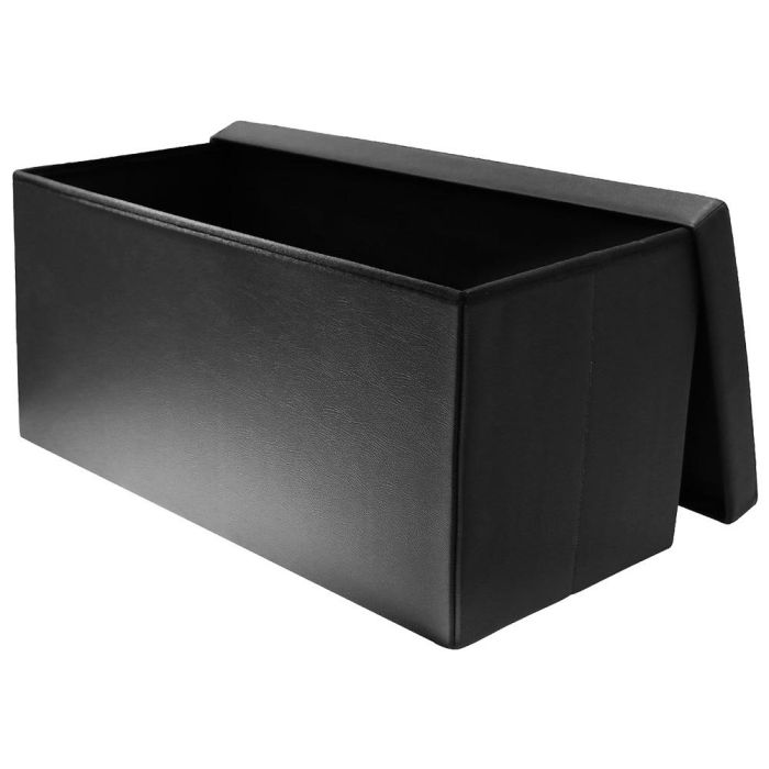 Home Deco Factory Banco Puf Plegable Negro Essentiel 76x38x38 cm 1