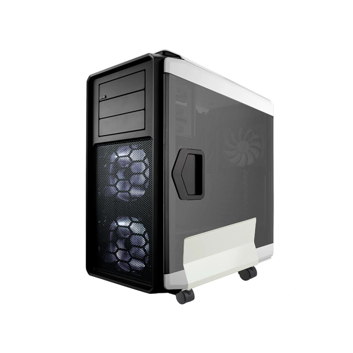 Q-connect Soporte para CPU Metal Regulable con Ruedas Giratorias y Ajuste de Anchura (115-170 mm) 3