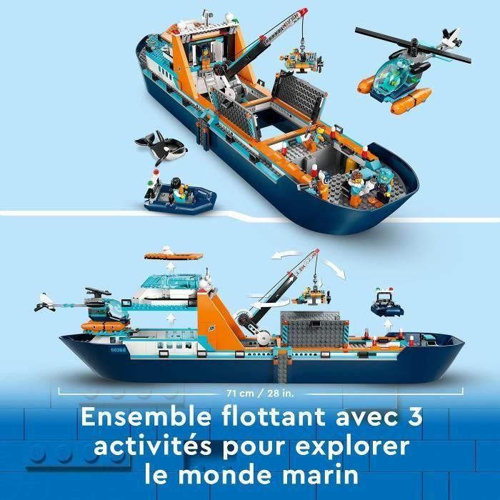 LEGO CITY 60368 The Arctic Exploration Ship, gran juguete de bote flotante, regalo para niños 3 LEGO CITY 60368 The Arctic Exploration Ship, gran juguete de bote flotante, regalo para niños 3