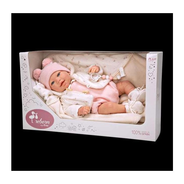 Muñeca reborn arias 45 cm elba c/manta 6 Muñeca reborn arias 45 cm elba c/manta 6