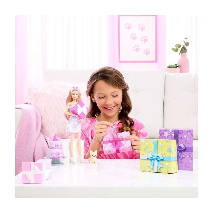 Muñeca barbie party reveal. muñeca morada con sorpresas 1 Muñeca barbie party reveal. muñeca morada con sorpresas 1