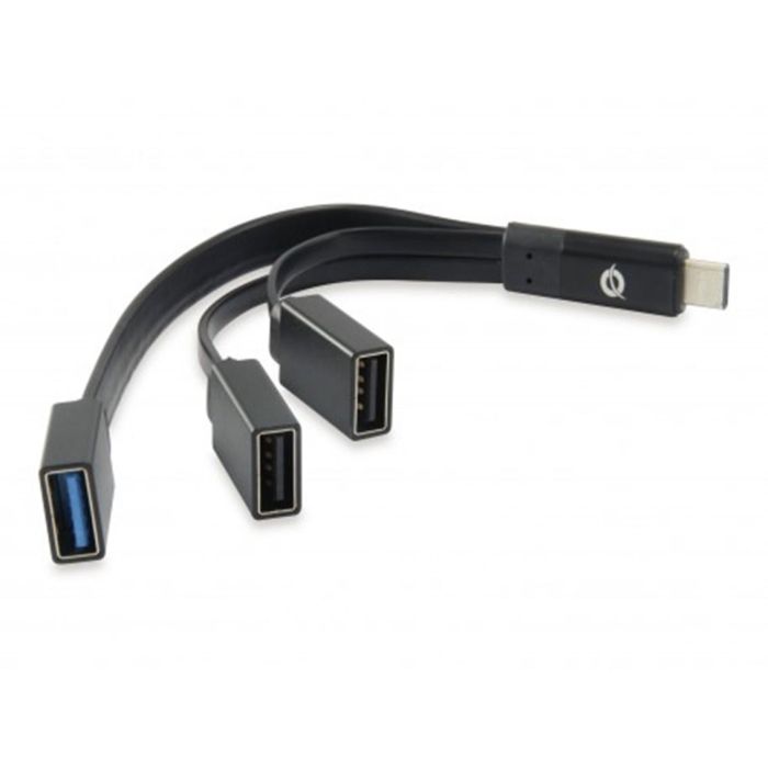 Conceptronic Hub USB Tipo C HUBBIES01B - 1 Puerto USB 3.0 y 2 Puertos USB 2.0, Compatible con MacBook, Chromebook Pixel 0 Conceptronic Hub USB Tipo C HUBBIES01B - 1 Puerto USB 3.0 y 2 Puertos USB 2.0, Compatible con MacBook, Chromebook Pixel 0