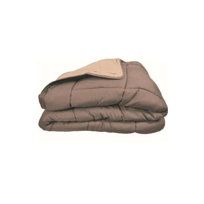 Toison D'Or Duvet Microfiber 400g / m² CALGARY Relleno Fibra Hueca Silicona Taupe & Linen 140x200cm 2