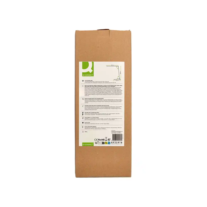 Q-connect Lámpara de Escritorio Sirio LED 13W 800 Lm Táctil 3 Niveles Brillo Regulable Negro 10