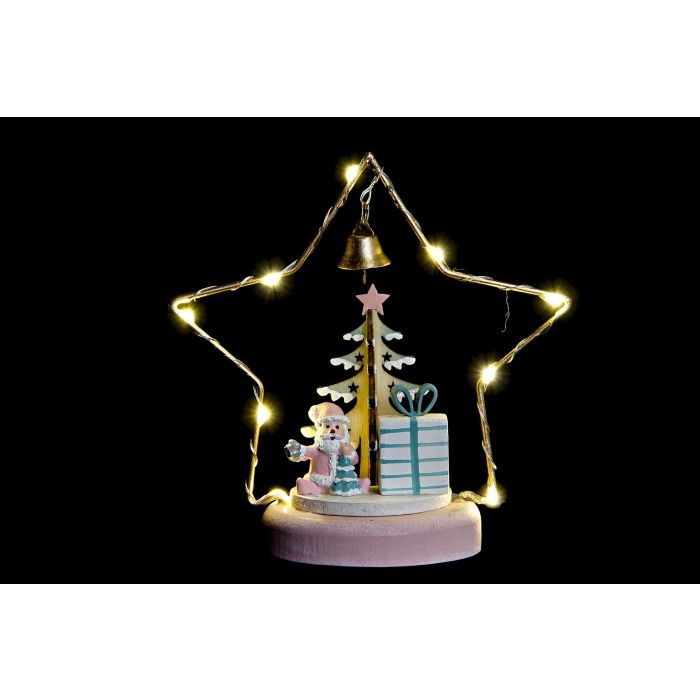 Figura Navidad Fantasia DKD Home Decor Rojo Dorado 7 x 14 x 13 cm (6 Unidades) 1