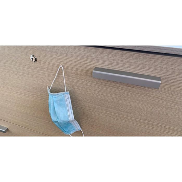 Inofix Ganchos Colgadores Adhesivos Mini 3733-8-001 Transparente Blister 12 Unidades PVC 5