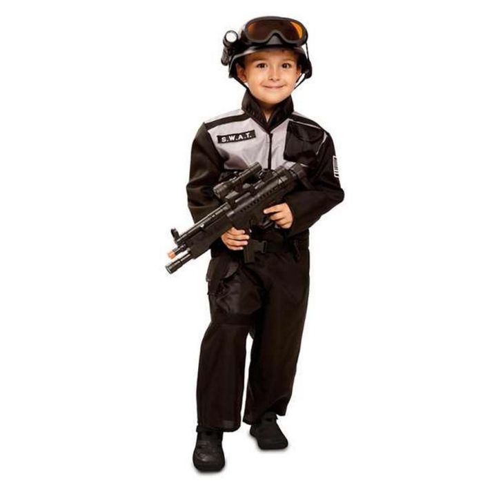 My Other Me Disfraz SWAT Mono Infantil - Traje de Operaciones Especiales para Niños 12-24 Meses (1-2 Años), 100% Poliéster My Other Me Disfraz SWAT Mono Infantil - Traje de Operaciones Especiales para Niños 12-24 Meses (1-2 Años), 100% Poliéster