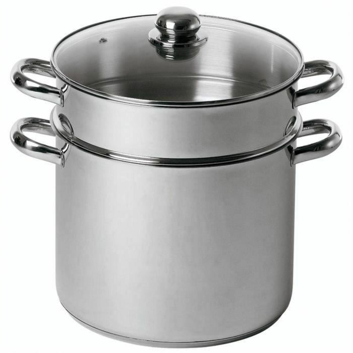 Baumalu BAU3216383436382 Cuscusera Acero Inoxidable Recta 20 cm Compatible con Inducción y Todas las Fuentes de Calor Baumalu BAU3216383436382 Cuscusera Acero Inoxidable Recta 20 cm Compatible con Inducción y Todas las Fuentes de Calor