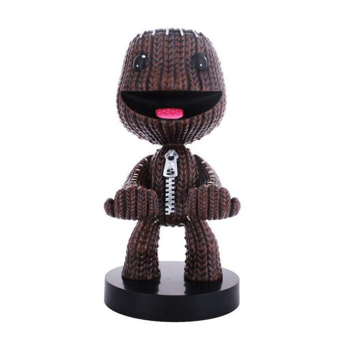 Cable Guy Sackboy LittleBigPlanet Soporte Mando y Móvil 21cm - Compatible PS5 DualSense, Xbox Series S/X, iPhone