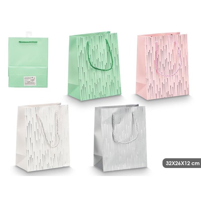 Bolsa Asa Puntos Surtidos Col 32X26X12Cm Pincello (48 Unidades) Bolsa Asa Puntos Surtidos Col 32X26X12Cm Pincello (48 Unidades)