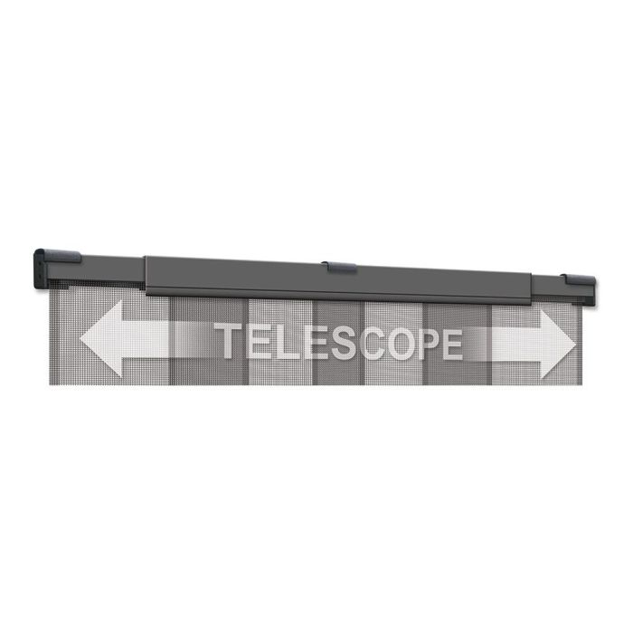 Schellenberg Mosquitera telescópica antracita, fibra de vidrio, ancho ajustable 105-130x250cm 1
